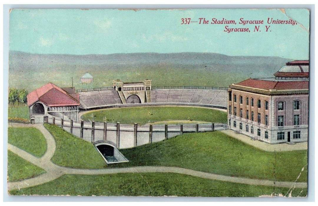 c1910's View Of The Stadium Syracuse University Syracuse New York NY Postcard