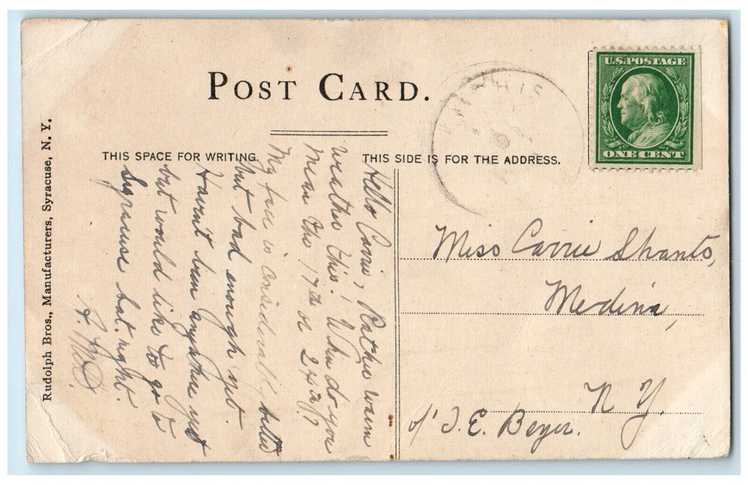 c1910's View Of The Stadium Syracuse University Syracuse New York NY Postcard