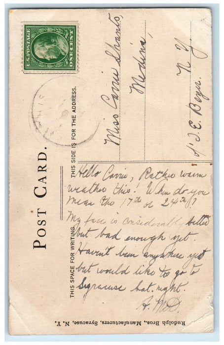 c1910's View Of The Stadium Syracuse University Syracuse New York NY Postcard