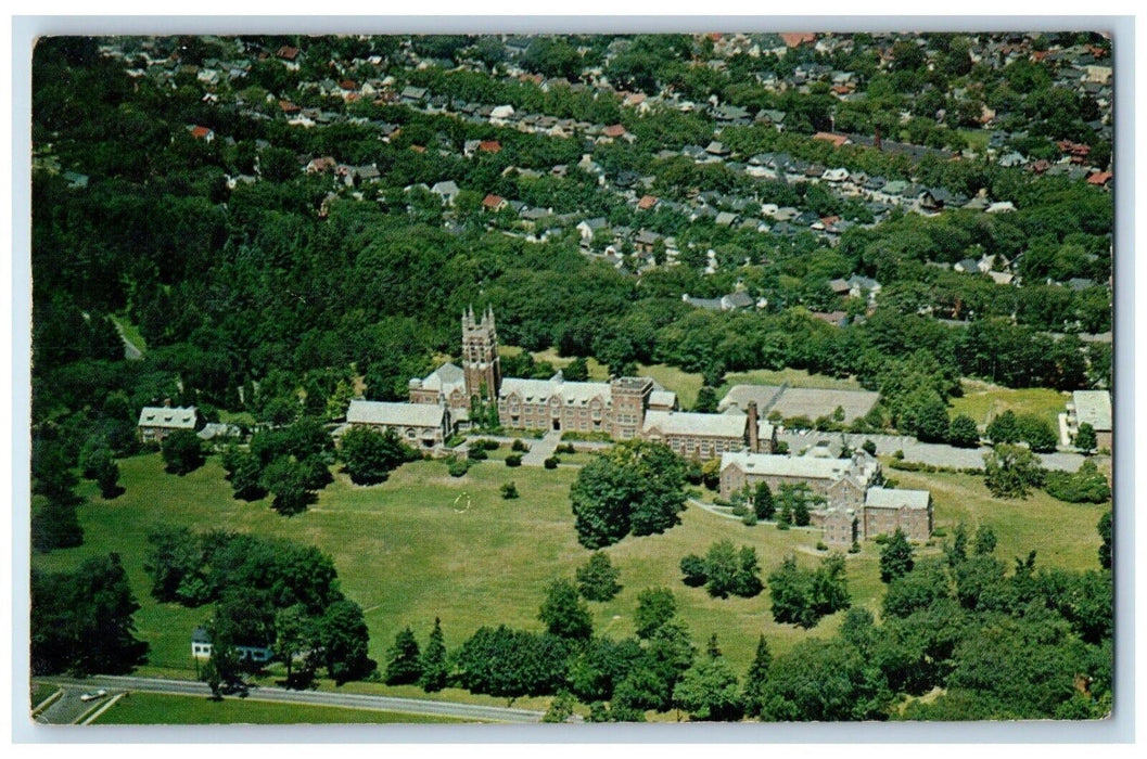 c1950's Aerial View Of Colgate Rochester Divinity School Rochester NY Postcard