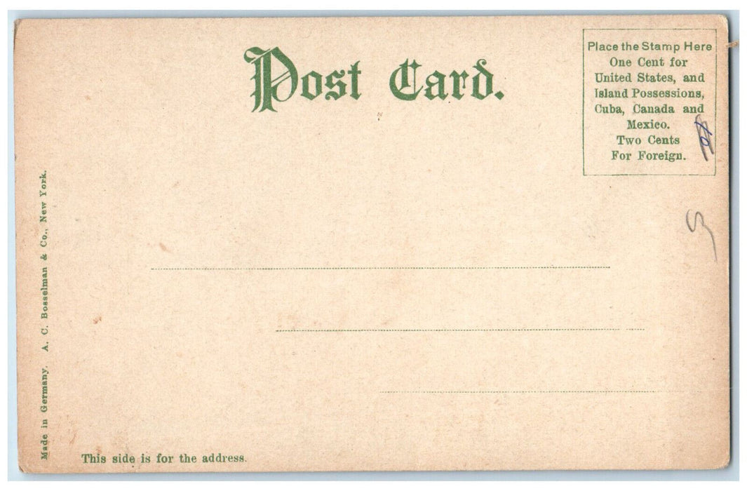 c1905 Railroad Crossing City Hall Holyoke Massachusetts MA Unposted Postcard