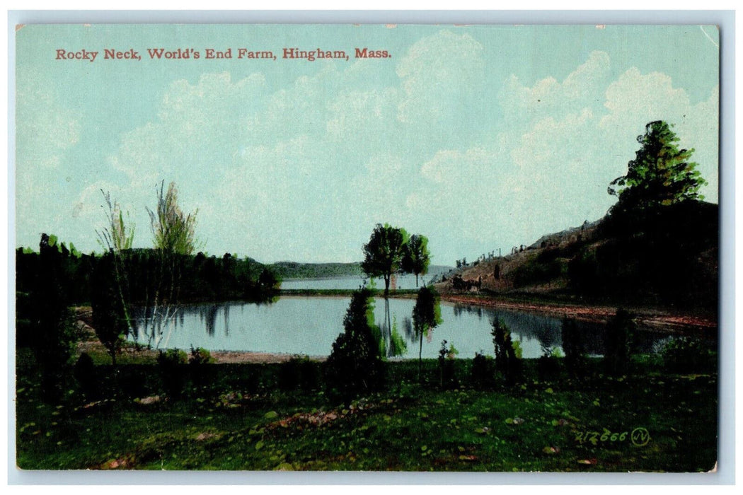 c1910 Rocky Neck World's End Farm Hingham Massachusetts MA Unposted Postcard