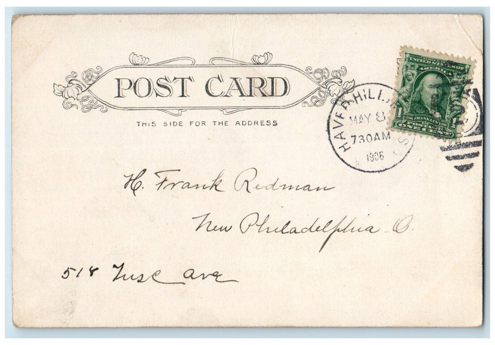 1906 Winnikenni Castle Haverhill Massachusetts MA Posted Antique Postcard