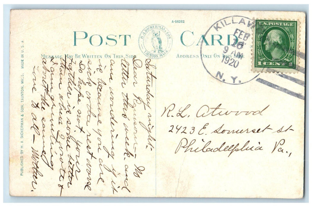 1920 South Main Street Middleboro Massachusetts MA Killawog NY Postcard