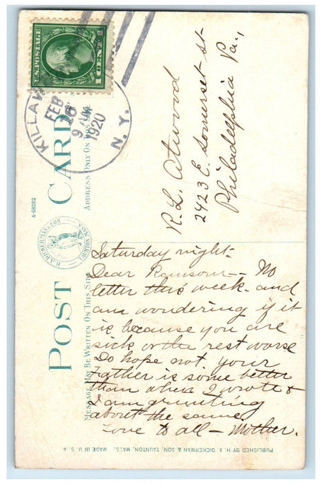 1920 South Main Street Middleboro Massachusetts MA Killawog NY Postcard