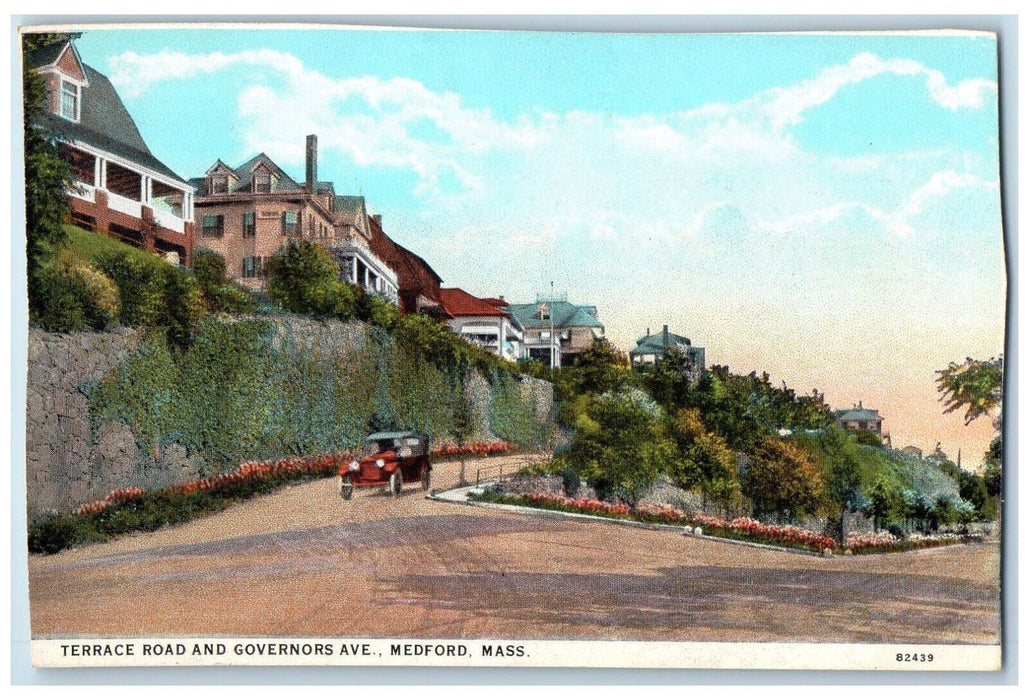 1927 Terrace Road and Governors Ave. Medford Massachusetts MA Postcard
