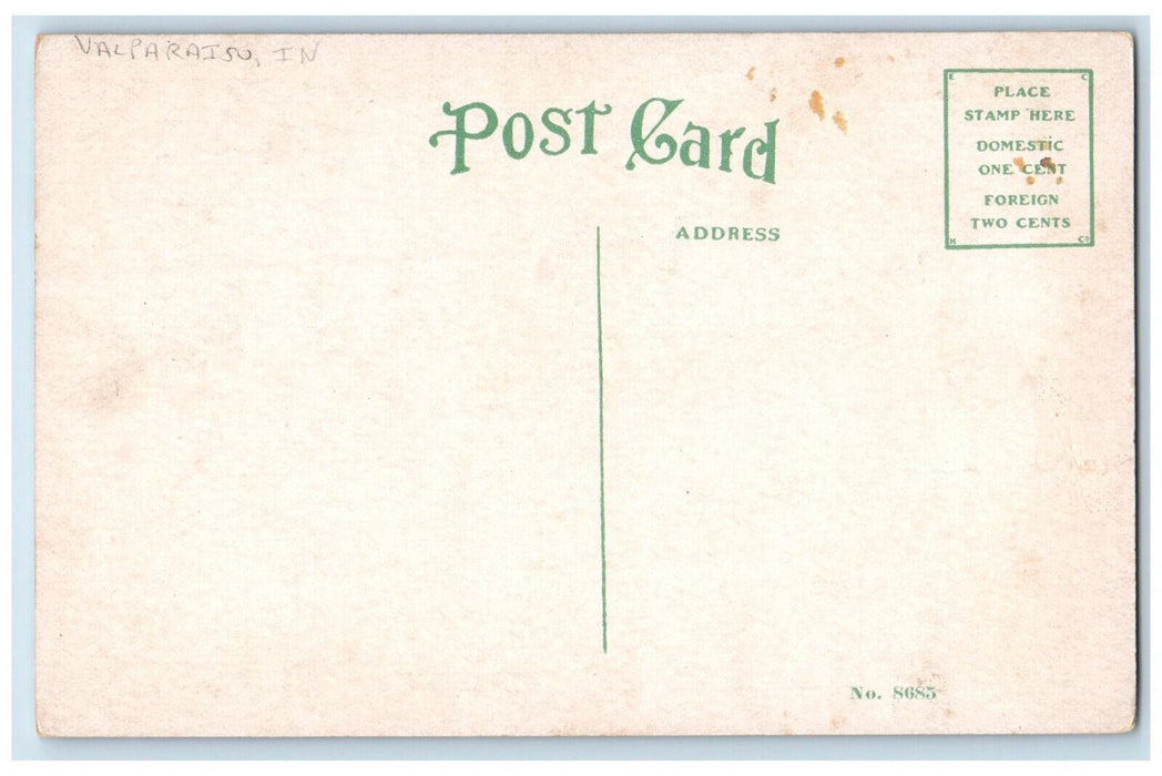 c1910 Pres. Henry B Brown Home Valparaiso University Indiana IN Postcard
