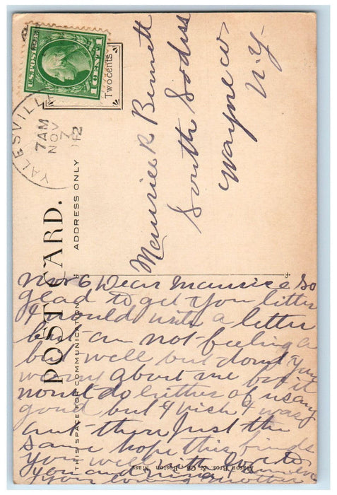 1912 Mercy Hospital Springfield Massachusetts MA Antique Posted Postcard