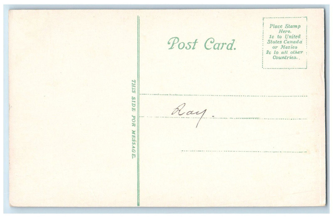 c1910 Dartmouth Terrace Springfield Massachusetts MA Antique Postcard