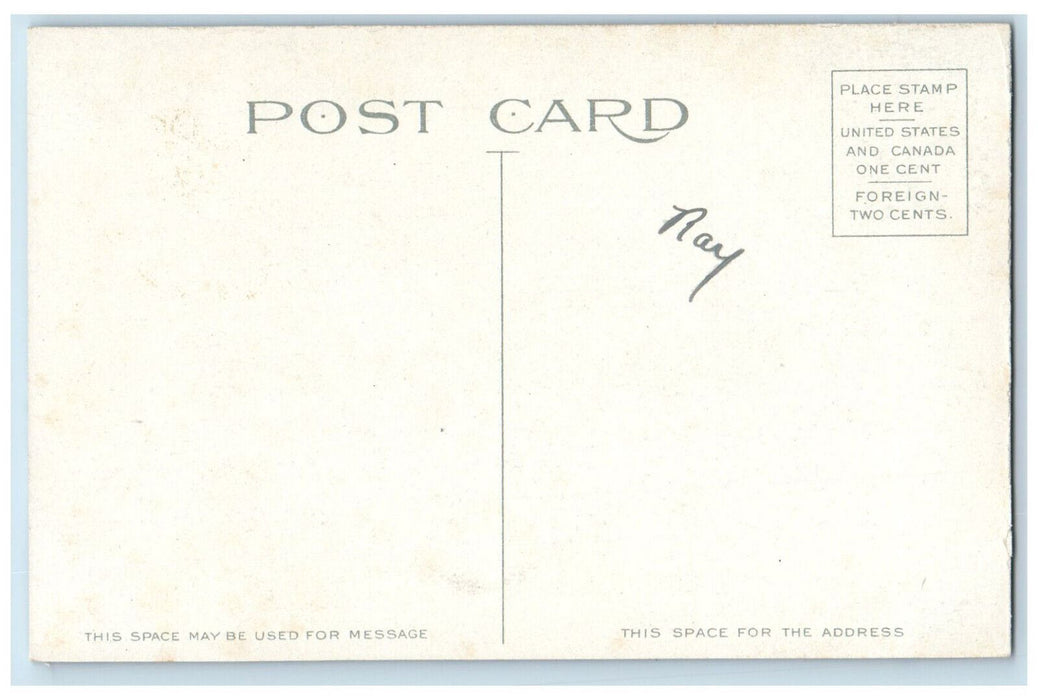c1910 Court Square Springfield Massachusetts MA Antique Unposted Postcard