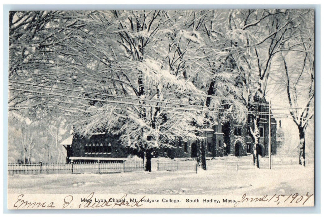 c1910 Mary Lyon Chapel Mt Holyoke College South Hadley Massachusetts MA Postcard