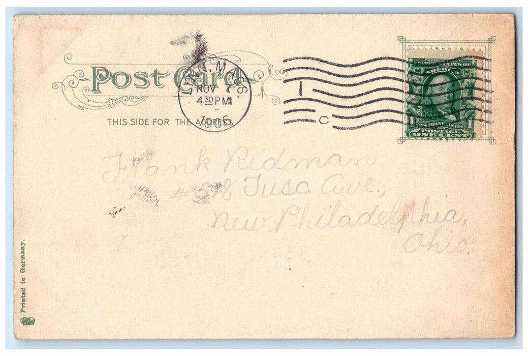 1906 Town House Square Salem Massachusetts MA Antique Posted Postcard