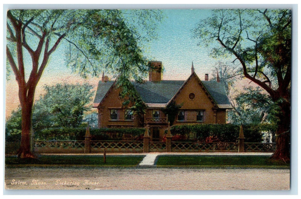 c1910 Pickering House Salem Massachusetts MA Antique Unposted Postcard