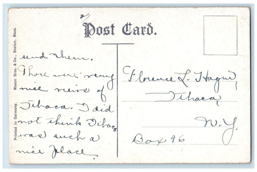 c1910 Roxbury Crossing Trolley Car Roxbury Massachusetts MA Antique Postcard