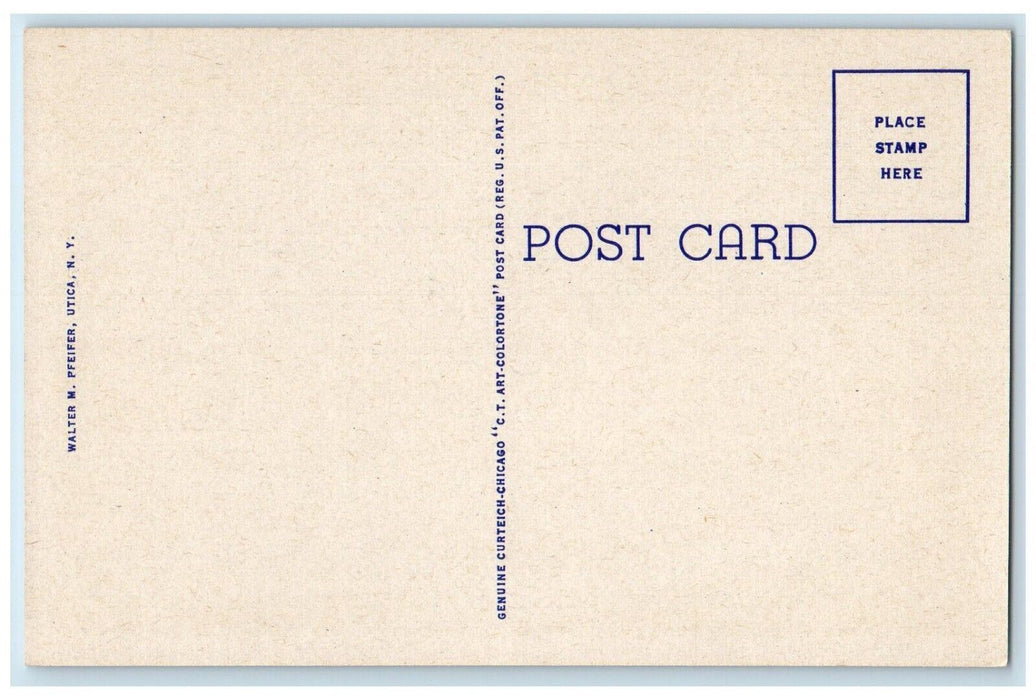 c1930's Thomas R. Proctor High School Building Utica New York NY Postcard