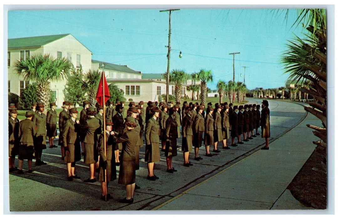 c1960 Recruit Emblem Pinning Marine Corps Depot Parris South Carolina Postcard