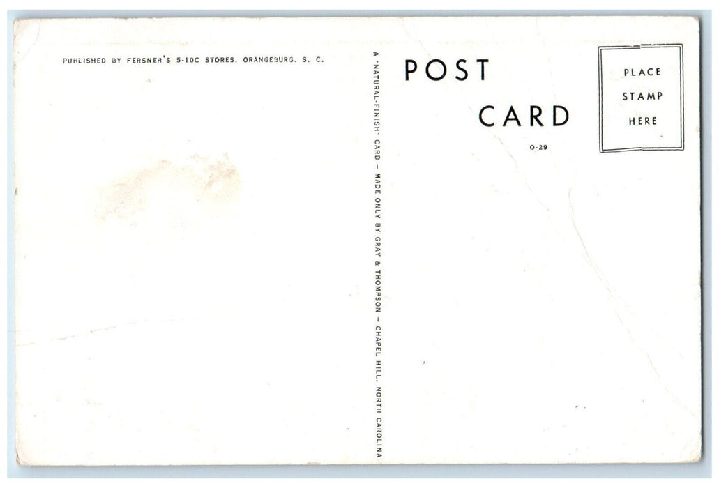 c1940 Holy Trinity Catholic Church Rectory Orangeburg South Carolina SC Postcard