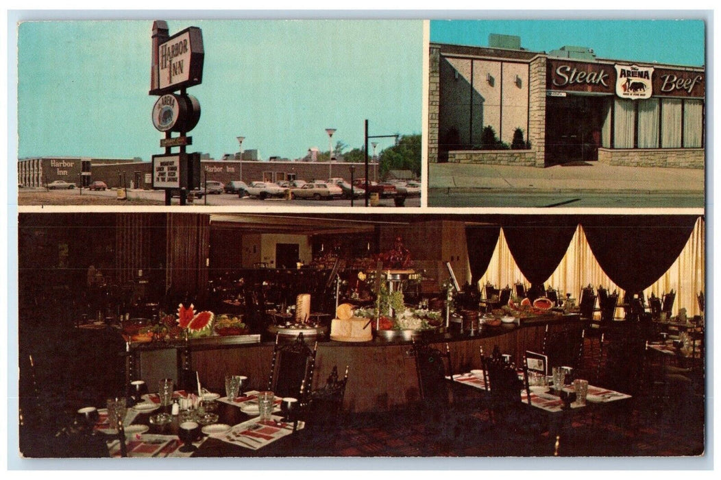 c1960 Arena House Beef Multiview Restaurant Phillipsburg Pennsylvania Postcard