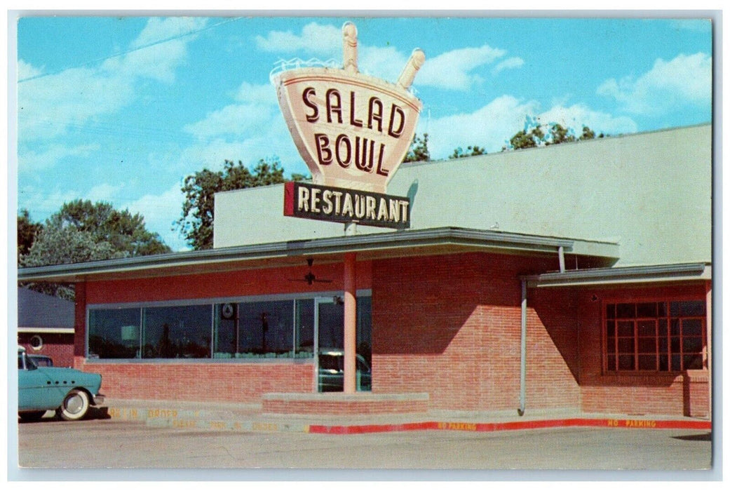 c1960 Salad Bowl Restaurant Gift Shop Edge Town Walnut Ridge Arkansas Postcard