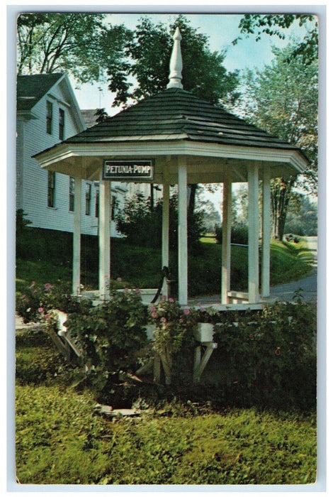 1962 View Of Petunia Pump Lincolnville Center Maine ME Posted Vintage Postcard