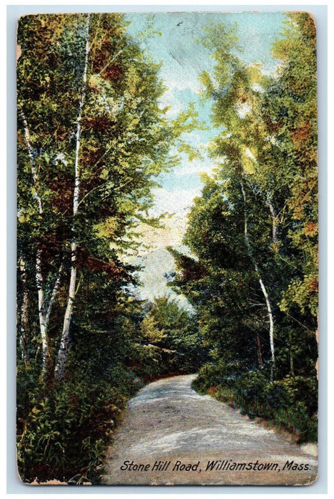 1906 Stone Hill Road Williamstown Massachusetts MA Posted Antique Postcard
