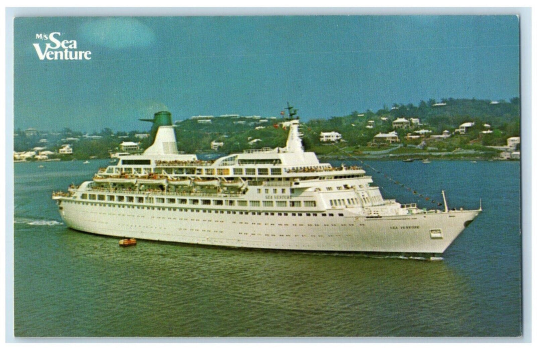 M/S Sea Venture New Luxury Cruise Ship New York Bermuda West Indies Postcard