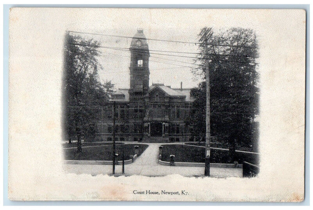 1905 Court House Newport Kentucky Commercial Tribune Souvenir Newspaper Postcard