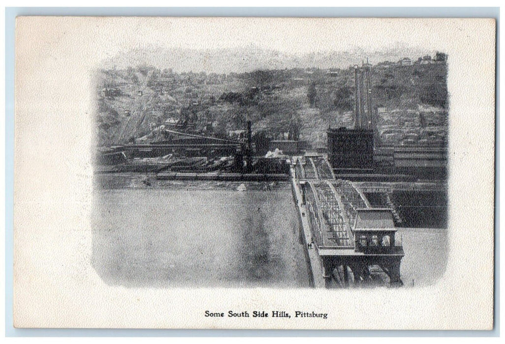 c1905 South Side Hills Pittsburg Pennsylvania Souvenir Press Newspaper Postcard