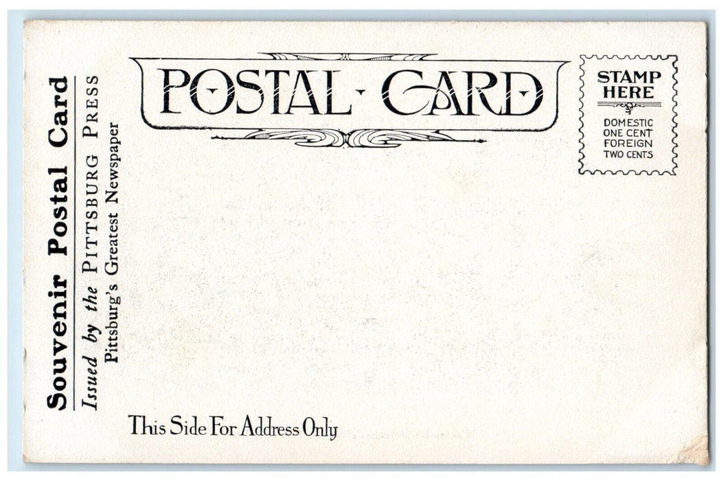 c1905 Carnegie Polytechnical School Pittsburg Souvenir Press Newspaper Postcard