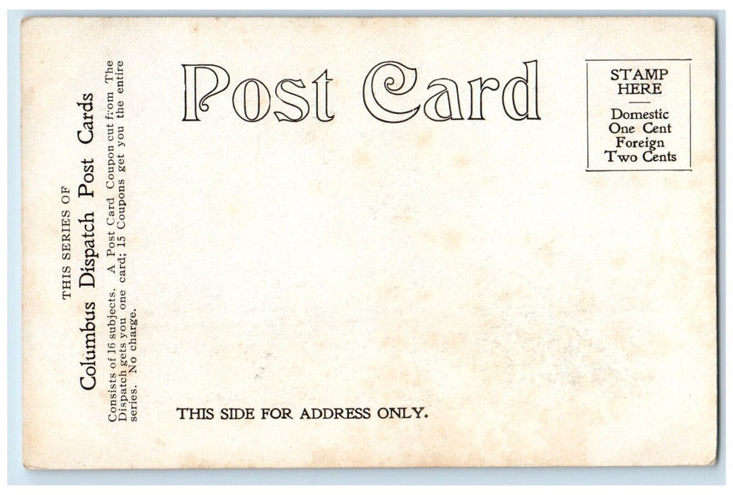 c1905 Elks Memorial Green Lawn Cemetery Sculpture OH Columbus Dispatch Postcards