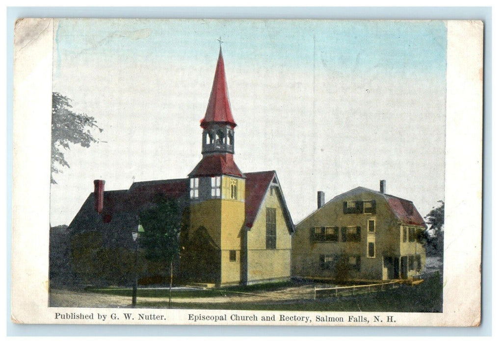 c1920's Episcopal Church And Rectory Salmon Falls New Hampshire NH Postcard