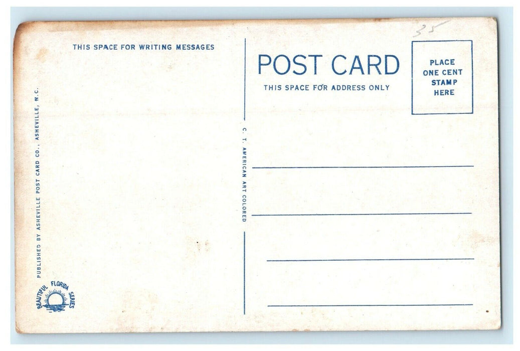 Airplane View Of Southern College On Lake Hollingsworth Lakeland FL Postcard