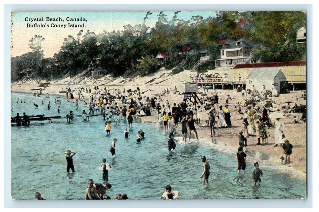 c1910 Buffalo's Coney Island, Crystal Beach, Canada CA Foreign Posted Postcard