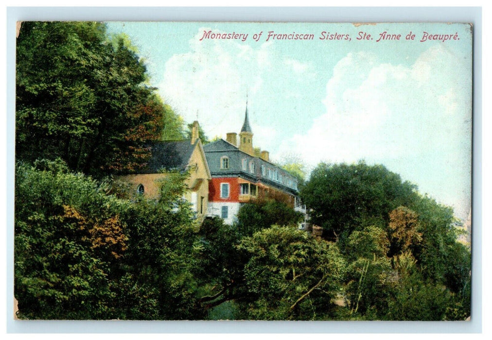 Monastery Of Franciscan Sisters Ste. Anne De Beaupre Quebec Canada Postcard