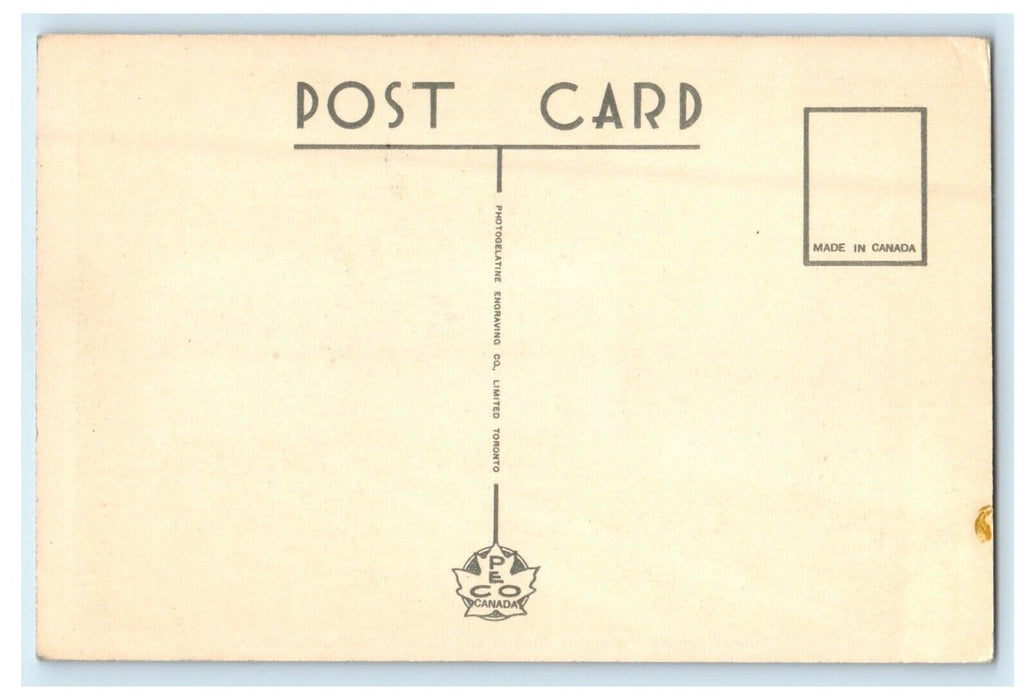 c1920's Tunnel Between Windsor Ontario And Detroit Michigan MI Postcard