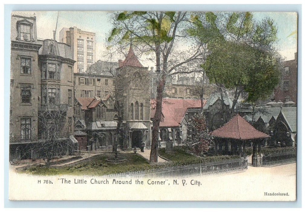 1907 "The Little Church Around the Corner" New York City NY Antique Postcard