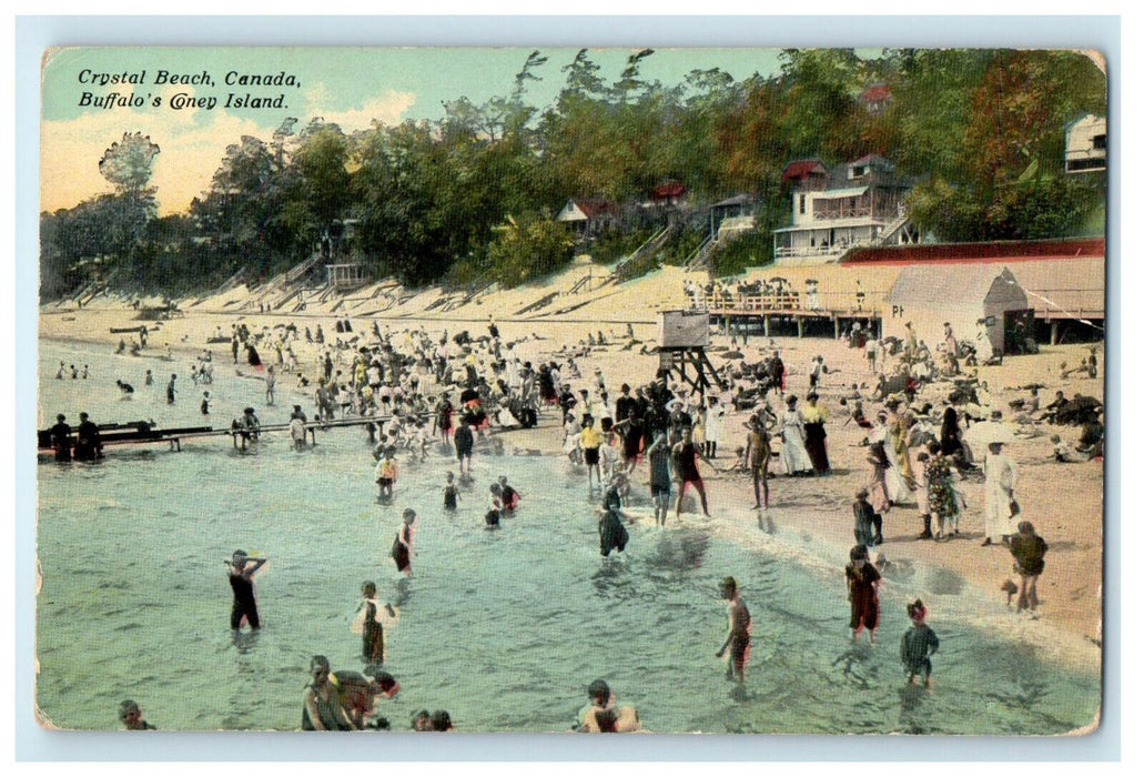 c1910 Buffalo's Coney Island, Crystal Beach, Canada CA Foreign Postcard