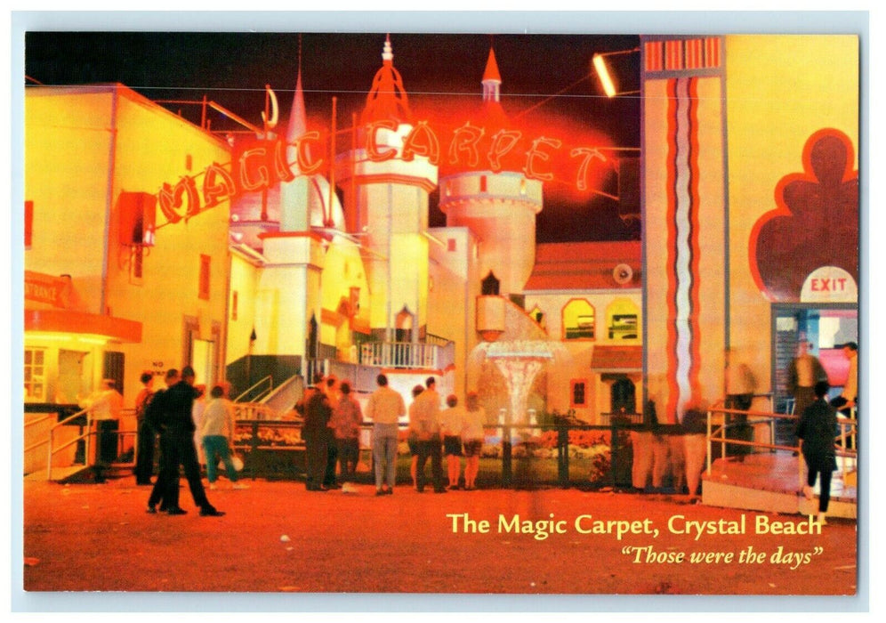 The Magic Carpet Crystal Beach Ontario Canada Vintage Postcard