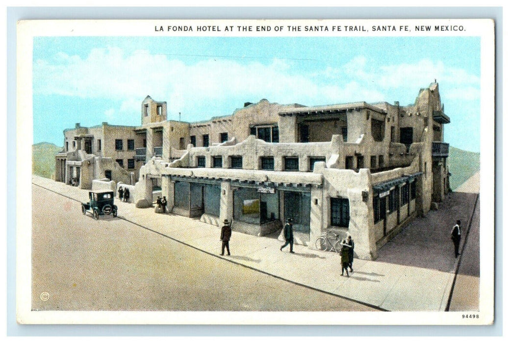 La Fonda Hotel At The End Of Santa Fe Trail, Santa Fe New Mexico NM Postcard