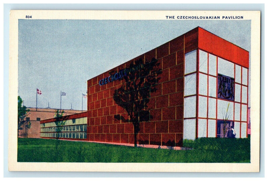 The Czechoslovakian Pavilion Building Chicago World's Fair 1933 IL Postcard
