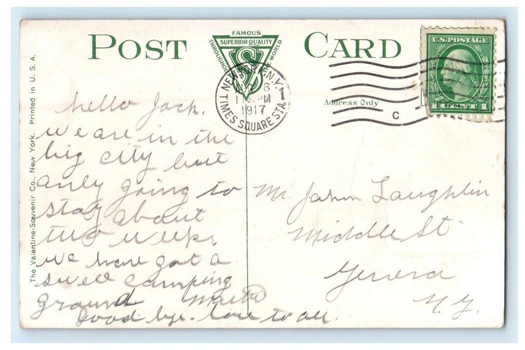 1917 Boat Landing Pelham Bay Park New York NY Posted Antique Postcard