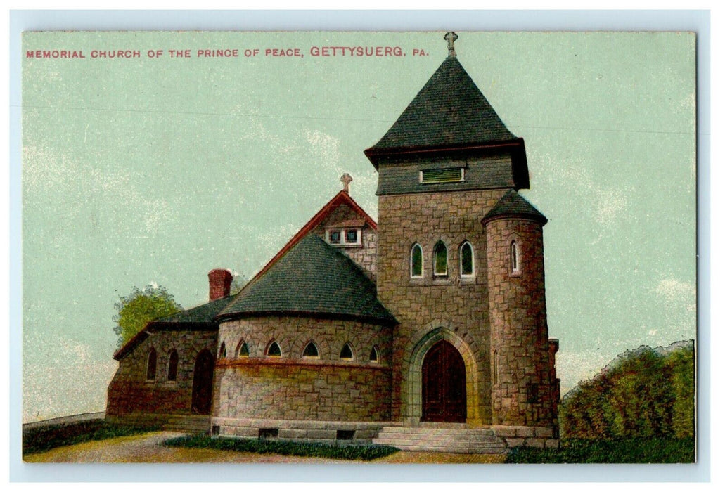 c1910's Memorial Church Of The Prince Of Peace Gettysburg PA Antique Postcard