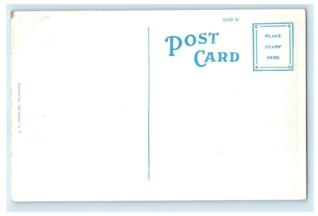 c1920's Hildreth Hotel Building Street View Charles City Iowa IA Postcard