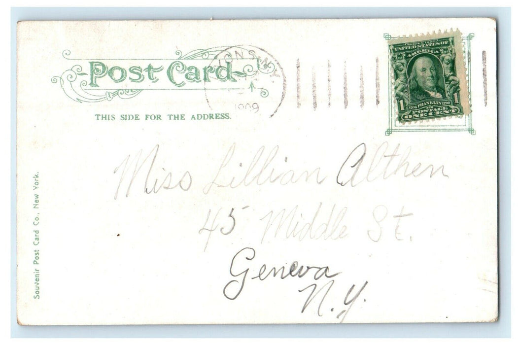 1909 Medical College Building Albany New York NY Posted Antique Postcard