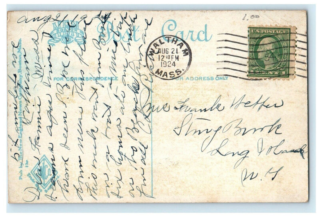 1924 Plymouth Country Club Car Plymouth Massachusetts MA Vintage Postcard