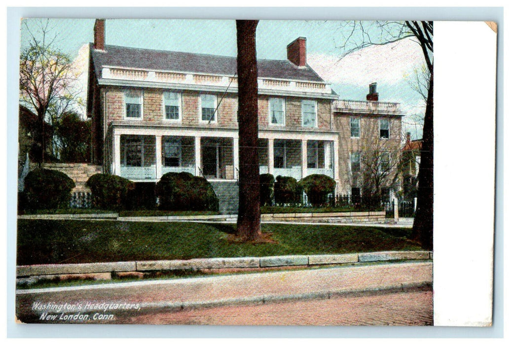 c1905 Washington's Headquarters New London Connecticut CT Antique Postcard