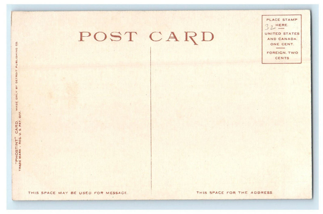 c1910 Chimes, St. Michael's Church Chareston South Carolina SC Phostint Postcard