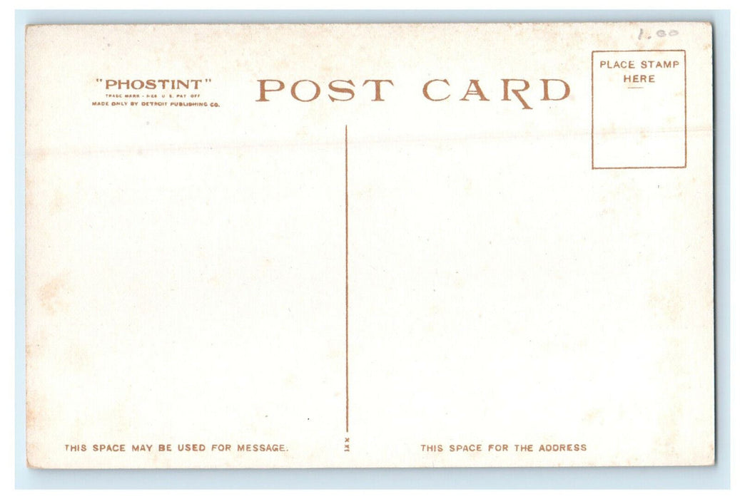 c1910s Sailboat, The Harbor Plymouth Massachusetts MA Phostint Unposted Postcard