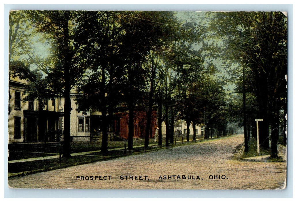 1919 Prospect Street Ashtabula Ohio OH Posted The HH Hamm Series Postcard