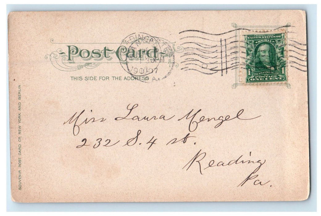 1907 Big Tree View, The Cloisters Brother House Ephrata PA Posted Postcard
